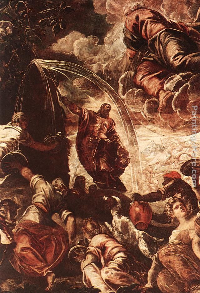 Moses Drawing Water from the Rock [detail 1] painting - Jacopo Robusti Tintoretto Moses Drawing Water from the Rock [detail 1] art painting